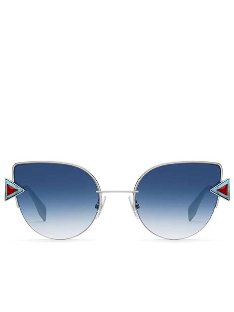 fendi ff 0242 s scb 52 ne silv blue|Fendi FF 0242/S SCB/NE Sunglasses Silver .